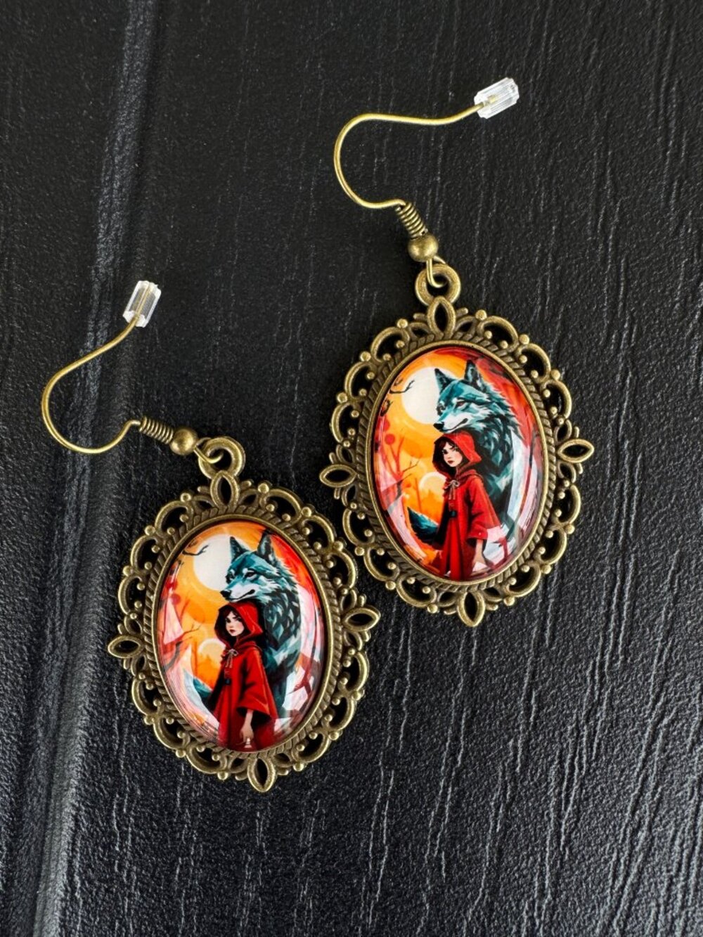 Little Red & the Wolf Earrings